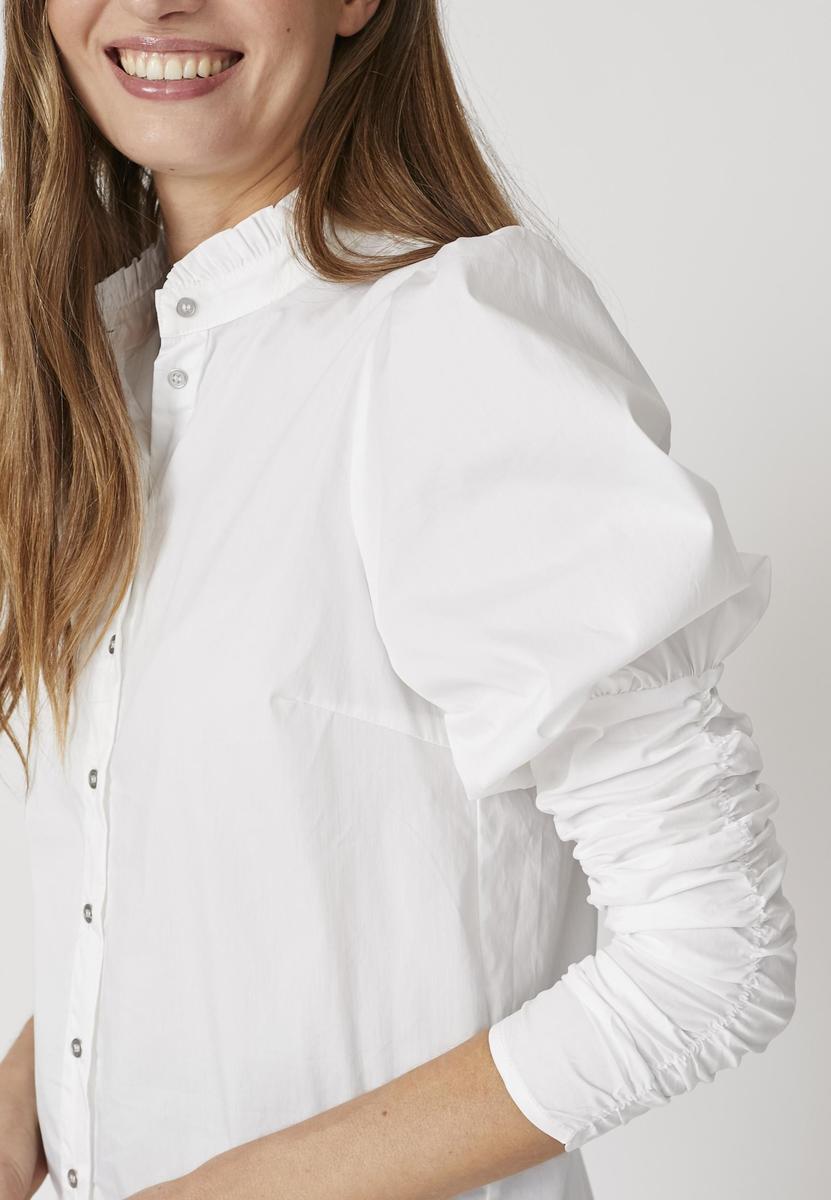 SandyCC Poplin Puff Shirt - White - Co'couture
