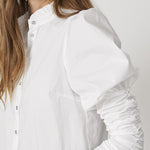 SandyCC Poplin Puff Shirt - White - Co'couture