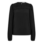 ShinaCC Pintuck Blouse - Black - Co'couture