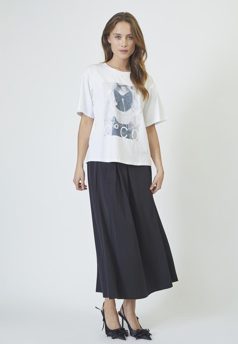 SiaraCC Bow Oversize Tee - White - Co'couture