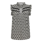 SofiaCC Top - OffWhite - Black - Co'couture