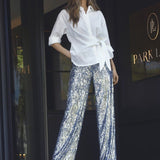 SophieCC Sequin Pant - Silver - Co'couture