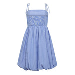 TeaCC Stripe Balloon Dress - Blue - Co'couture