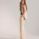 TengaCC Logo Emb Pant - Bone - Co'couture