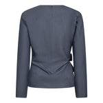 TengaCC Pleat Blouse - Dusty Blue - Co'couture