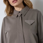 TengaCC Tie Blouse - Walnut - Co'couture