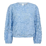 TessyCC Flower Blouse - Pale Blue - Co'couture