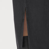 VikaCC Slit Denim Skirt - Black - Co'couture