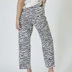 ZionCC Zebra Crop Pant - OffWhite - Black - Co'couture